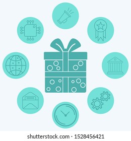 Gift vector icon sign symbol