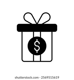 Gift vector icon stock graphic