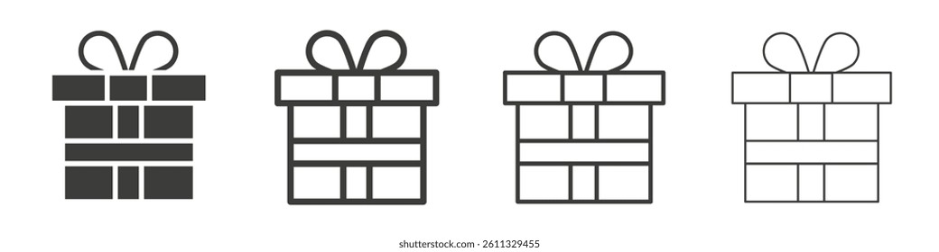Gift vector icons graphic pack