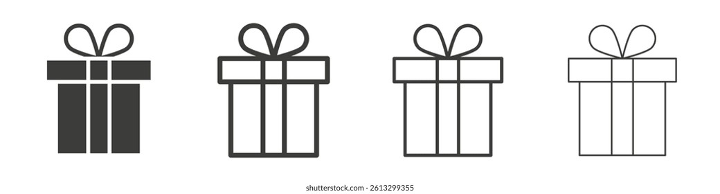 Gift vector icons graphic pack