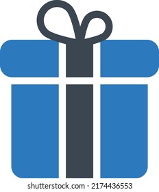gift  Vector illustration on a transparent background. Premium quality symmbols. Glyphs vector icons for concept and graphic design. 
