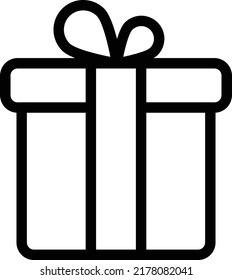 gift Vector illustration on a transparent background.Premium quality symmbols.Stroke vector icons for concept and graphic design.