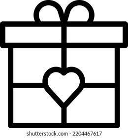 gift Vector illustration on a transparent background.Premium quality symmbols.Stroke vector icons for concept and graphic design.