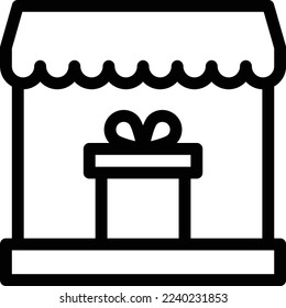 gift Vector illustration on a transparent background. Premium quality symmbols. Thin line vector icons for concept and graphic design.