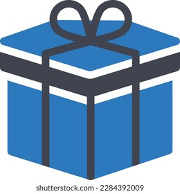 ilustración vectorial de regalo en un fondo transparente.Símbolos de calidad premium.Icono vector glifos para el concepto y el diseño gráfico.