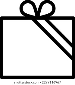 gift Vector illustration on a transparent background. Premium quality symmbols. Thin line vector icons for concept and graphic design.
