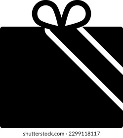 gift Vector illustration on a transparent background. Premium quality symmbols. Glyphs vector icons for concept and graphic design.