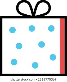 gift Vector illustration on a transparent background. Premium quality symmbols. Line Color vector icons for concept and graphic design.