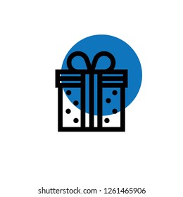 Gift vector line icon