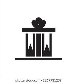 gift vector line new icon