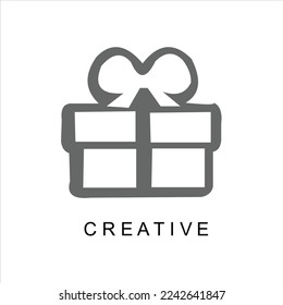 gift vector  logo design sybols