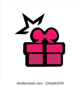 gift vector  logo design symbols