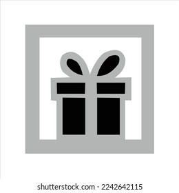 gift vector  logo design symbols
