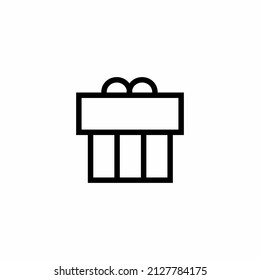 gift vector logo icon for element design website, social media
