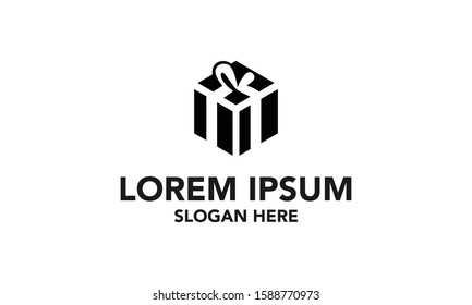 Gift Vector Royalty Logo Design Inspirations