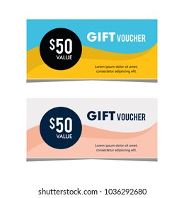 gift voucher award vector design business template