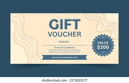 Banner De Cargador De Regalo O Diseño De Plantilla Horizontal En Estilo De Corte De Capa De Papel Para Publicidad.