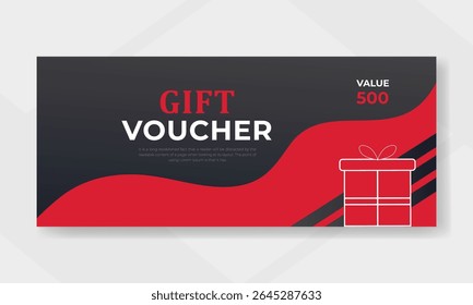 Diseño de tarjeta de Plantilla de gran oferta de vale de regalo