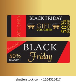 Gift Voucher Black Friday Template Promotion Sale discount