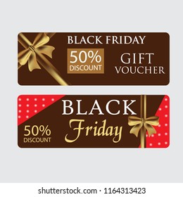 Gift Voucher Black Friday Template Promotion Sale discount