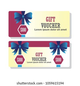 gift voucher for business concept. vector illustration