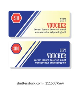 gift voucher for business concept. vector illustration
