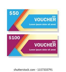gift voucher for business concept. vector illustration