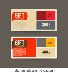 gift voucher business consumer vector template