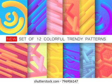 Gift Voucher Card 50$ and 100$ with Round Gradient Halftone Objects and Background. Easy Colorful stile for any Holliday. Bright Style. Vector illustration EPS 10.