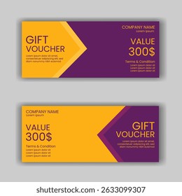 Design de modelo de cartão de voucher de presente e cashback com ilustração de vetor de texto de promoção