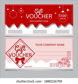 gift voucher card exclusively designed for special events like Christmas.

