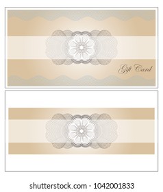Gift voucher card template design for special time Coupon