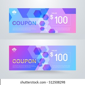 Gift voucher card template design. for special time, Best of customer, Thanksgiving, and other sale. vector illustration.