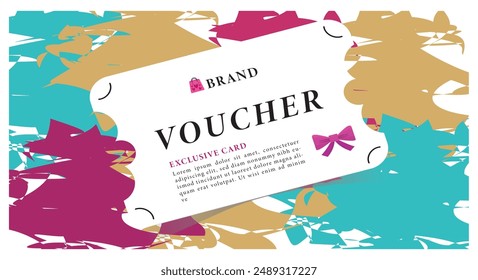 Gift voucher or gift card templates Gift Voucher Coupon set