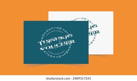 Gift voucher or gift card templates Gift Voucher Coupon set