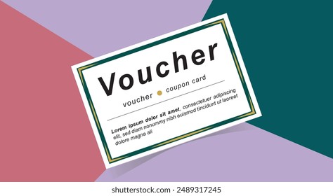 Gift voucher or gift card templates Gift Voucher Coupon set