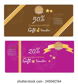 Gift Voucher, Gift certificate, Coupon template. gift voucher vector  