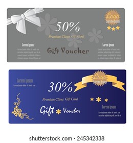 Gift Voucher, Gift certificate, Coupon template. gift voucher vector  