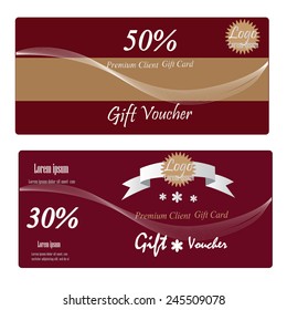 Gift Voucher, Gift certificate, Coupon template. gift voucher vector  