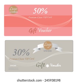 Gift Voucher, Gift certificate, Coupon template. gift voucher vector  