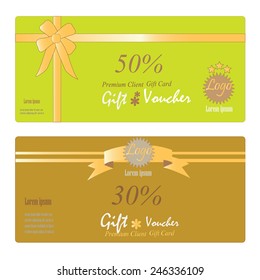 Gift Voucher, Gift certificate, Coupon template. gift voucher vector  