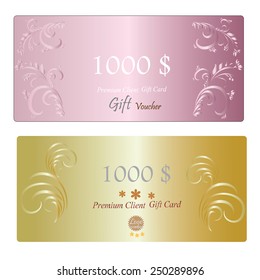 Gift Voucher, Gift certificate, Coupon template. gift voucher vector  