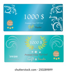 Gift Voucher, Gift certificate, Coupon template. gift voucher vector
