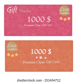 Gift Voucher, Gift certificate, Coupon template. gift voucher vector 