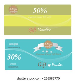 Gift Voucher, Gift certificate, Coupon template. gift voucher vector  