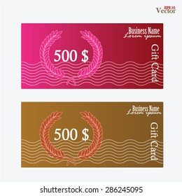 Gift Voucher, Gift certificate, Coupon template. gift voucher vector 