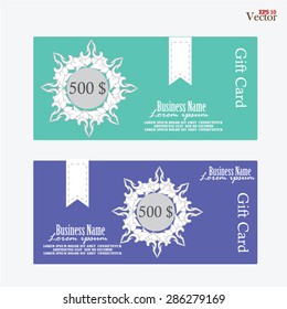 Gift Voucher, Gift certificate, Coupon template. gift voucher vector 