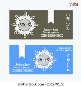 Gift Voucher, Gift certificate, Coupon template. gift voucher vector 