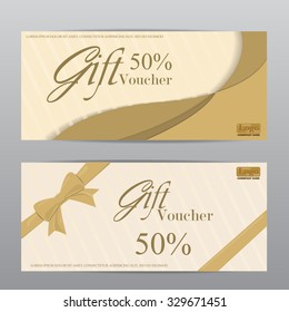 gift voucher certificate coupon template, can be use for business shopping card, customer sale and promotion, layout, banner, web design. vector illustration