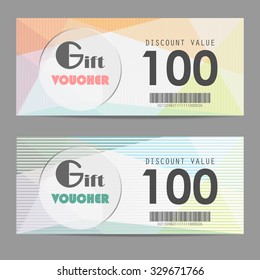 gift voucher certificate coupon template, cute and modern style design for girl and woman. can be use for business shopping card, customer sale and promotion, layout, banner, web design. vector